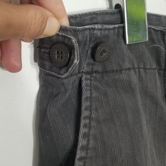 George Black Charcoal Faded 100% Cotton Denim Jean Shorts Pocket Size 34 - Picture 6 of 12